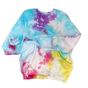 Hanes Slushy Tie Dye Crewneck Sweater
